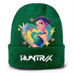 K-Pop Demon Hunters Anime peripheral colorful knitted hat