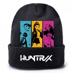 K-Pop Demon Hunters Anime peripheral colorful knitted hat