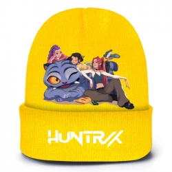 K-Pop Demon Hunters Anime peripheral colorful knitted hat