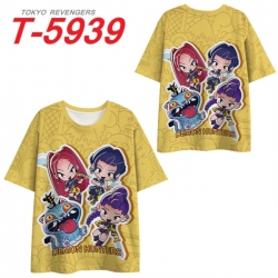 K-Pop Demon Hunters Anime Full Color Milk Silk Short Sleeve T-Shirt from S to 6XL