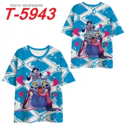 K-Pop Demon Hunters Anime Full Color Milk Silk Short Sleeve T-Shirt from S to 6XL