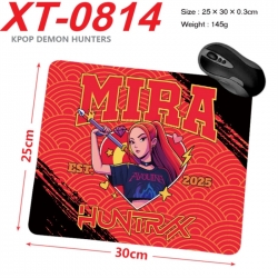 K-Pop Demon Hunters Anime peripheral new lock edge mouse pad 25X30cm