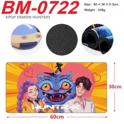 K-Pop Demon Hunters Anime peripheral lock edge mouse pad 60X30cm