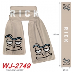 Rick and Morty Anime Plush Impression Scarf Neck 25x160cm