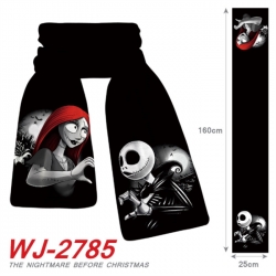 The Nightmare Before Christmas Anime Plush Impression Scarf Neck 25x160cm