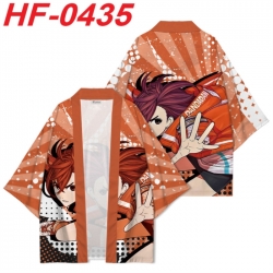 DANDADAN Anime digital printed French velvet kimono top from S to 4XL 