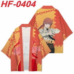 Chainsaw Man Anime digital printed French velvet kimono top from S to 4XL 