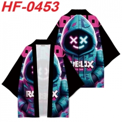 Roblox Anime digital printed French velvet kimono top from S to 4XL 