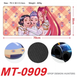 K-Pop:Demon Hunters Anime peripheral lock edge mouse pad 70X30cm