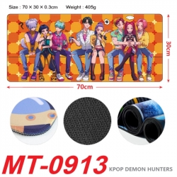 K-Pop:Demon Hunters Anime peripheral lock edge mouse pad 70X30cm