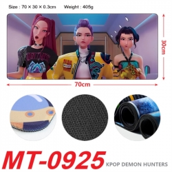 K-Pop:Demon Hunters Anime peripheral lock edge mouse pad 70X30cm