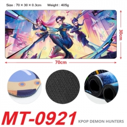 K-Pop:Demon Hunters Anime peripheral lock edge mouse pad 70X30cm