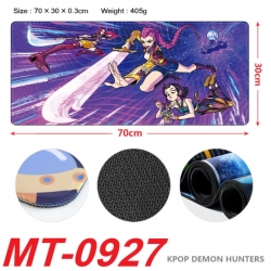 K-Pop:Demon Hunters Anime peripheral lock edge mouse pad 70X30cm