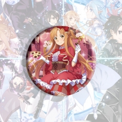 Sword Art Online Anime tinplate brooch badge price for 5 pcs
