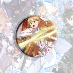 Sword Art Online Anime tinplate brooch badge price for 5 pcs