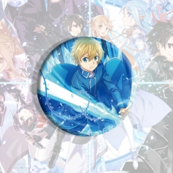 Sword Art Online Anime tinplate brooch badge price for 5 pcs