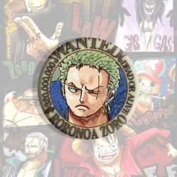 One Piece Anime tinplate brooch badge price for 5 pcs