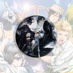 Kuroshitsuji Anime tinplate brooch badge price for 5 pcs