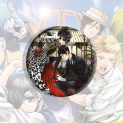 Kuroshitsuji Anime tinplate brooch badge price for 5 pcs