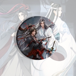 The wizard of the de Anime tinplate brooch badge price for 5 pcs