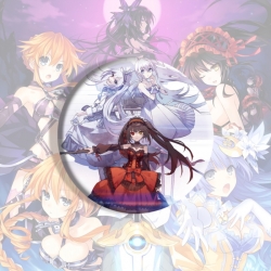 Date-A-Live Anime tinplate brooch badge price for 5 pcs