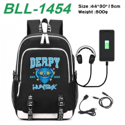 K-Pop:Demon Hunters Game Canvas Backpack Waterproof School Bag 44X30X15CM 500G