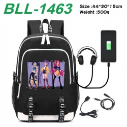 K-Pop:Demon Hunters Game Canvas Backpack Waterproof School Bag 44X30X15CM 500G