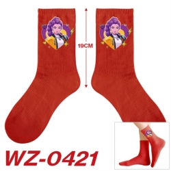 K-Pop:Demon Hunters Anime printing medium sock tube height 19cm price for  5 pairs
