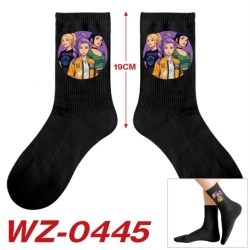 K-Pop:Demon Hunters Anime printing medium sock tube height 19cm price for  5 pairs