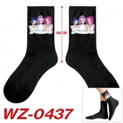 K-Pop:Demon Hunters Anime printing medium sock tube height 19cm price for  5 pairs