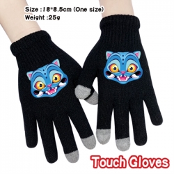 K-Pop:Demon Hunters Anime touch screen knitting all finger gloves 18X8.5CM