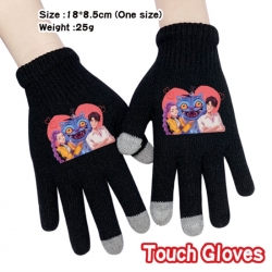 K-Pop:Demon Hunters Anime touch screen knitting all finger gloves 18X8.5CM