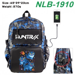 K-Pop:Demon Hunters Anime waterproof nylon camouflage backpack School Bag 45X39X23CM
