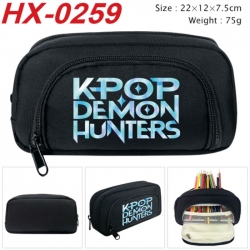 K-Pop Demon Hunters Anime 3D pencil case with insulation layer Pencil Bag 22X15X7.5CM