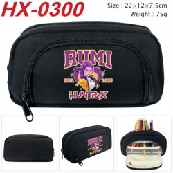 K-Pop Demon Hunters Anime 3D pencil case with insulation layer Pencil Bag 22X15X7.5CM