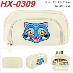 K-Pop Demon Hunters Anime 3D pencil case with insulation layer Pencil Bag 22X15X7.5CM