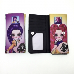 K-Pop Demon Hunters Anime full color button PU long wallet