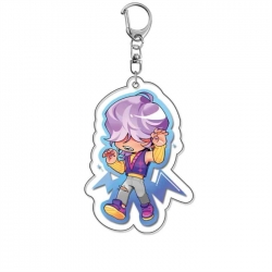K-Pop Demon Hunters Anime Acrylic Keychain Charm price for 5 pcs