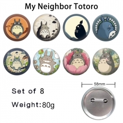 TOTORO Anime tinplate brooch b...