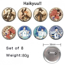 Haikyuu!! Anime tinplate brooc...