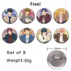 Free! Anime tinplate brooch ba...