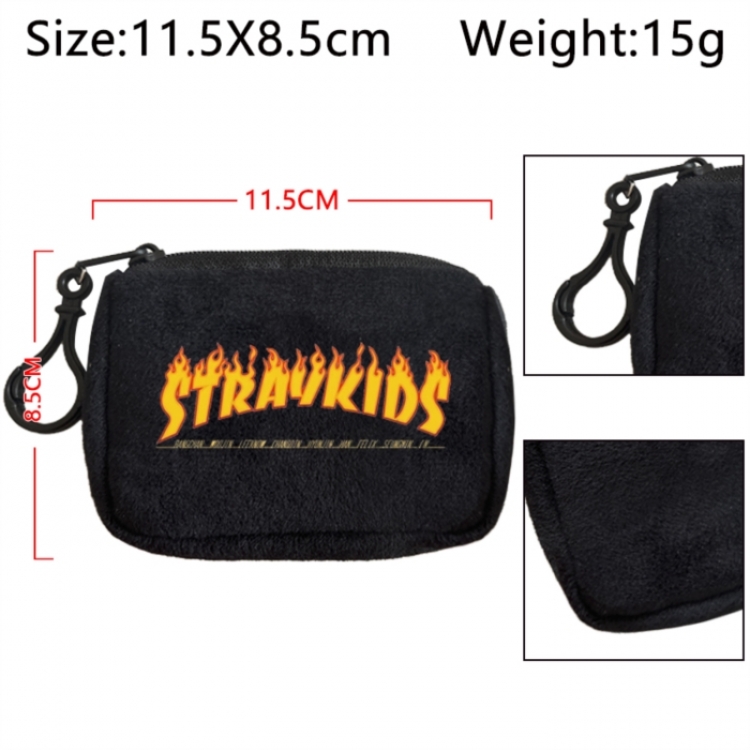 Straykids Anime Plush Wallet Storage Bag Earphone Bag Coin Wallet price for 5 pcs