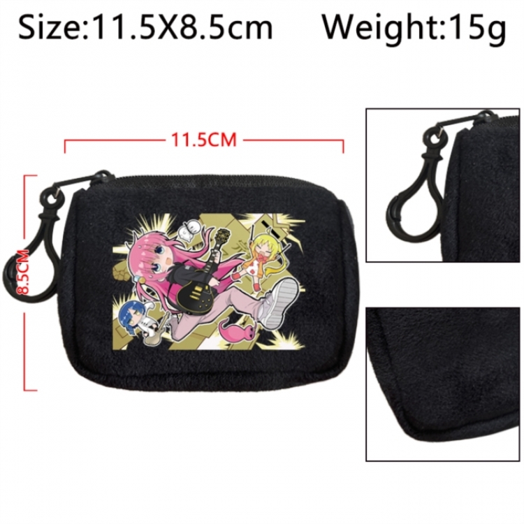 BOCCHI THE ROCK! Anime Plush Wallet Storage Bag Earphone Bag Coin Wallet price for 5 pcs