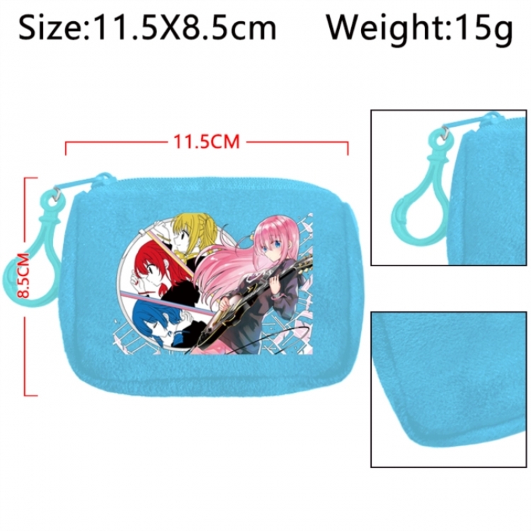BOCCHI THE ROCK! Anime Plush Wallet Storage Bag Earphone Bag Coin Wallet price for 5 pcs