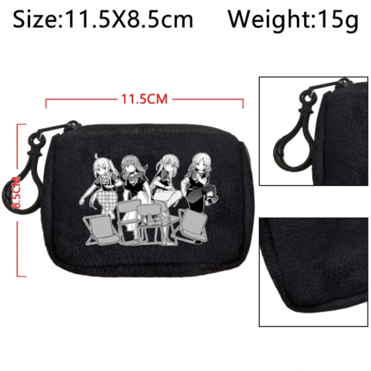 BOCCHI THE ROCK! Anime Plush Wallet Storage Bag Earphone Bag Coin Wallet price for 5 pcs