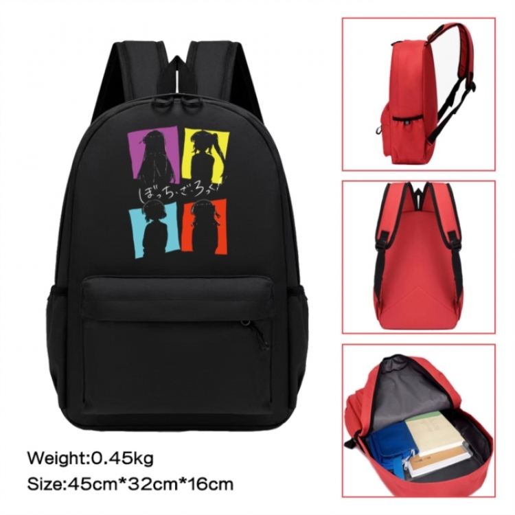 BOCCHI THE ROCK! Anime peripheral Oxford cloth color cartoon backpack 45x32x16cm