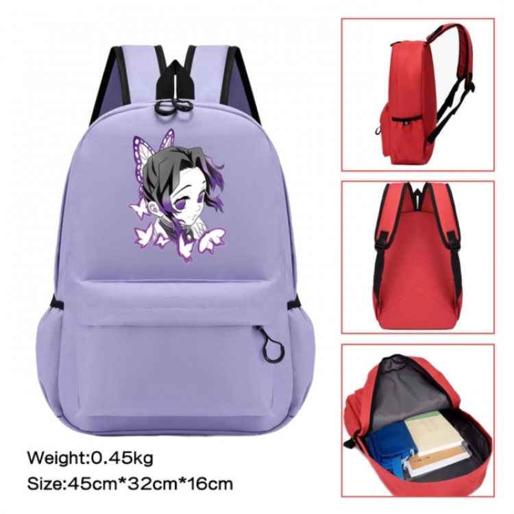 Demon Slayer Kimets Anime peripheral Oxford cloth color cartoon backpack 45x32x16cm