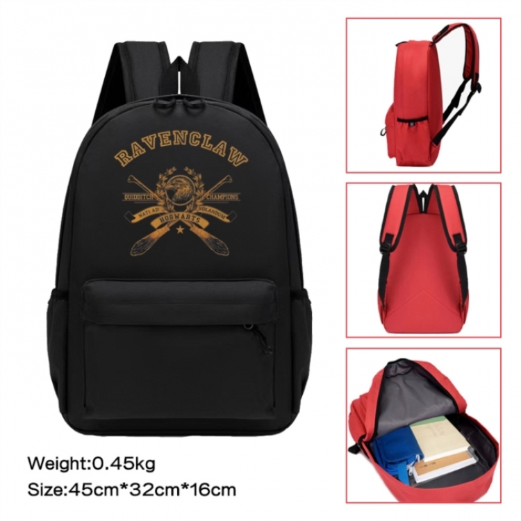 Harry Potter Anime peripheral Oxford cloth color cartoon backpack 45x32x16cm
