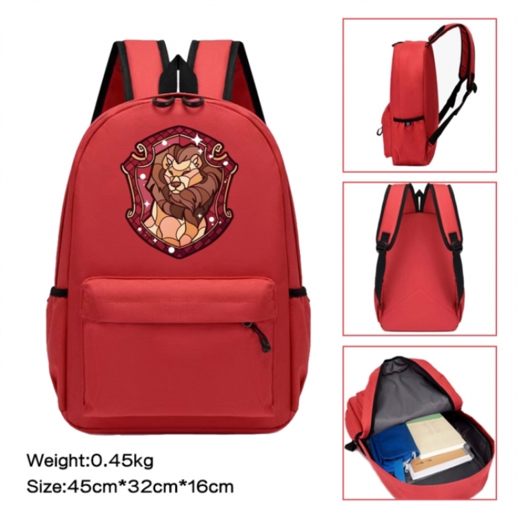 Harry Potter Anime peripheral Oxford cloth color cartoon backpack 45x32x16cm