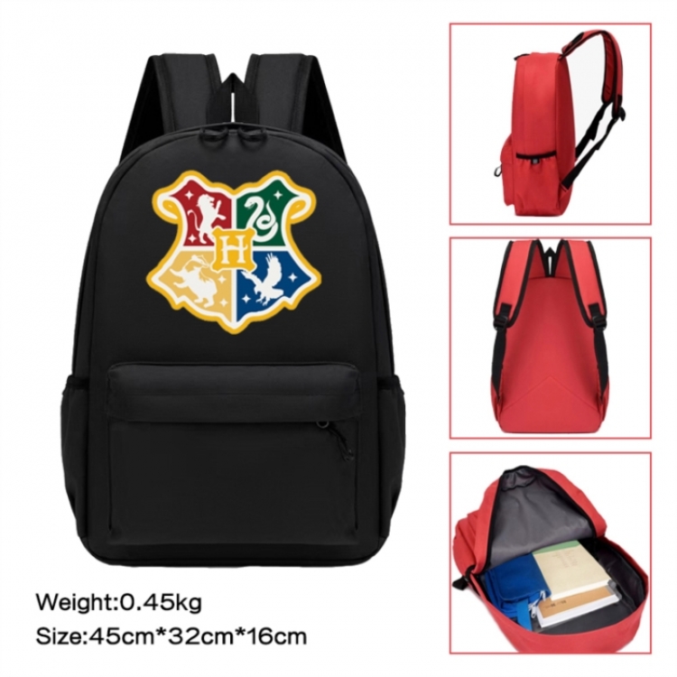 Harry Potter Anime peripheral Oxford cloth color cartoon backpack 45x32x16cm